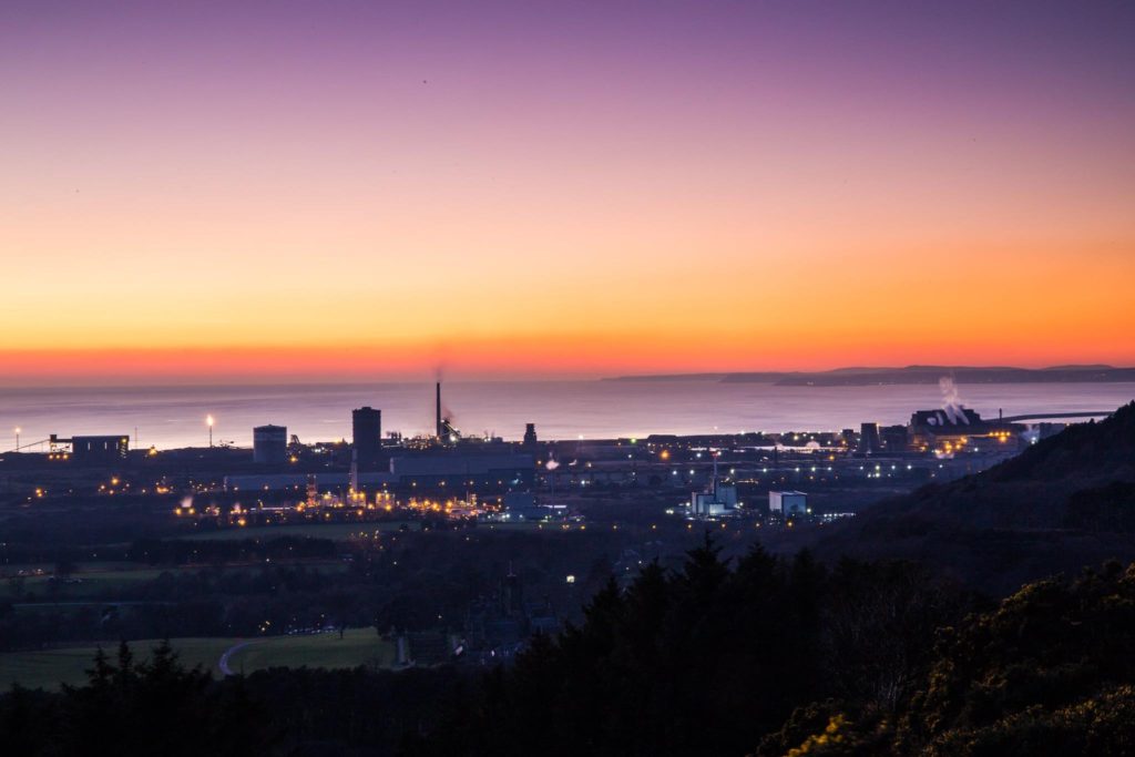 Tent Campsite in Swansea Bay